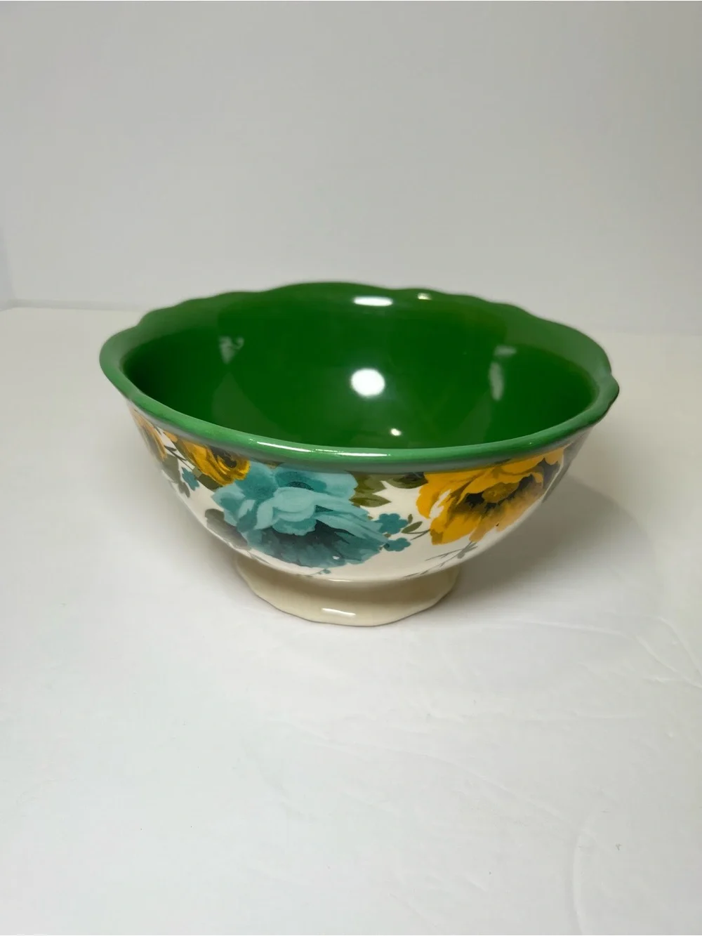 Pioneer Woman Stoneware ROSE SHADOW Set of 2 Soup/Cereal/Ice Cream Bowls